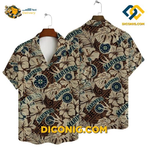 MLB Seattle Mariners Hawaiian Shirt Custom Coastal Breeze