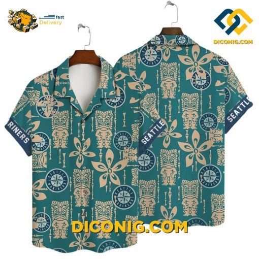 MLB Seattle Mariners Hawaiian Shirt Custom Paradise Wave