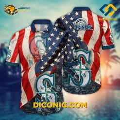 MLB Seattle Mariners Hawaiian Shirt Custom Tropical Breeze