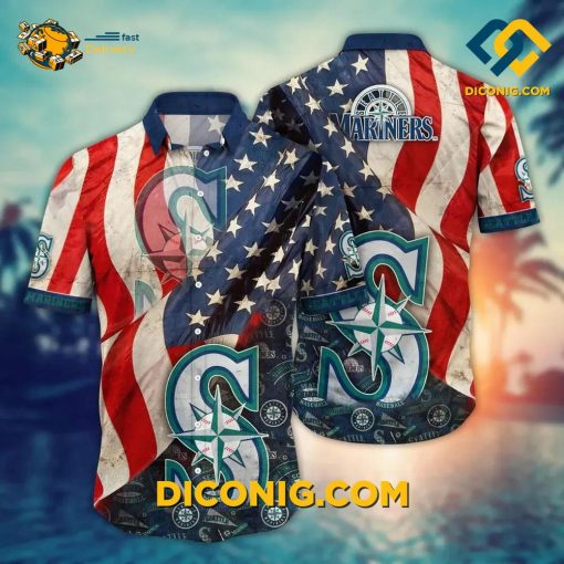 MLB Seattle Mariners Hawaiian Shirt Custom Tropical Breeze