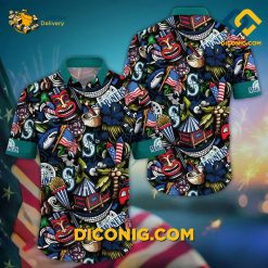 MLB Seattle Mariners Hawaiian Shirt Custom Tropical Splash