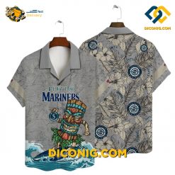 MLB Seattle Mariners Hawaiian Shirt Custom Wave Crest