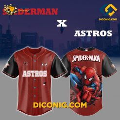 MLB Spider Man Houston Astros Epic Baseball Jersey