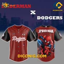 Spider Man Dodgers Epic Baseball Jersey