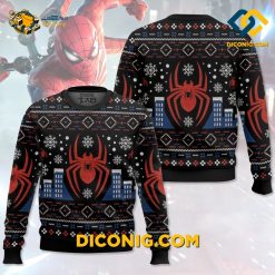 Spiderman New York City Christmas Ugly Sweater
