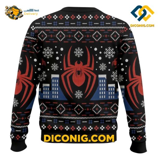 Spiderman New York City Christmas Ugly Sweater