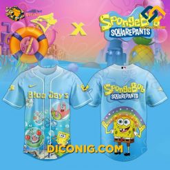 SpongeBob Toronto Blue Jays Crossover Baseball Jersey
