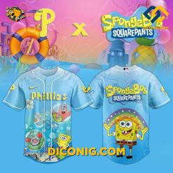 SpongeBob Phillies Crossover Baseball Jersey