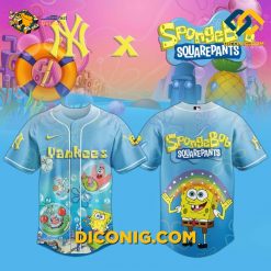 MLB SpongeBob New York Yankees Crossover Baseball Jersey