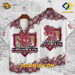 MLB St. Louis Cardinals Hawaiian Shirt Custom Diamond Bloom