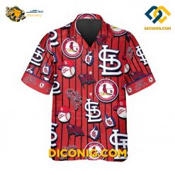 MLB St. Louis Cardinals Hawaiian Shirt Custom Dugout Stripes
