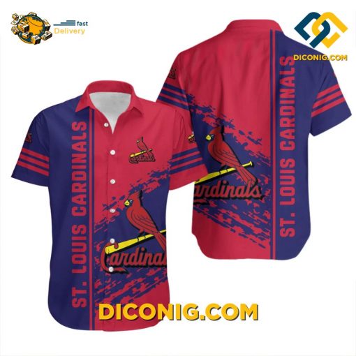 MLB St. Louis Cardinals Hawaiian Shirt Custom Dynamic Stripe