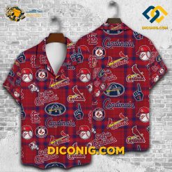st louis cardinals hawaiian shirt plaid pride