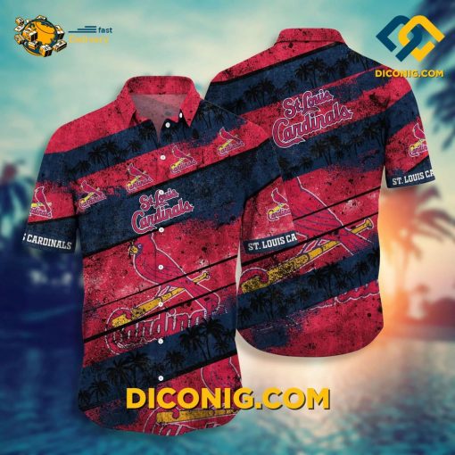 MLB St. Louis Cardinals Hawaiian Shirt Custom Retro Sunset