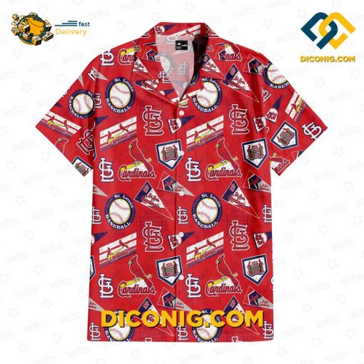 MLB St. Louis Cardinals Hawaiian Shirt Custom Scarlet Dynasty