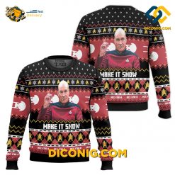 ST The Next Generation Make It Snow Ugly Christmas Sweater