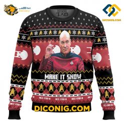 st the next generation make it snow ugly christmas sweater