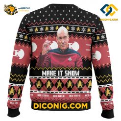 st the next generation make it snow ugly christmas sweater