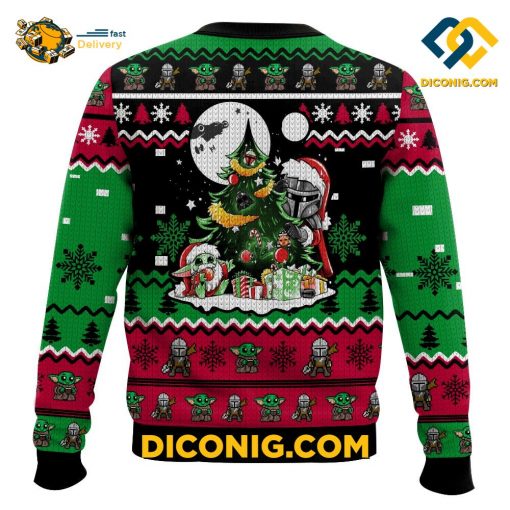 Star Wars Mandalorian Ugly Christmas Sweater