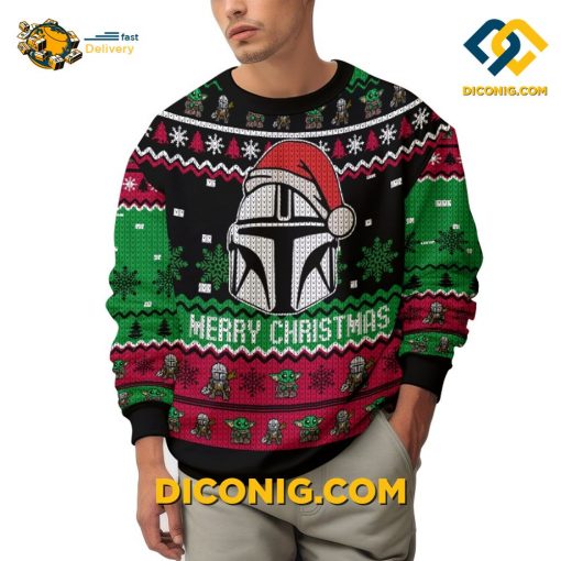 Star Wars Mandalorian Ugly Christmas Sweater