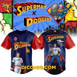 Superman Dodgers Epic Baseball Jersey
