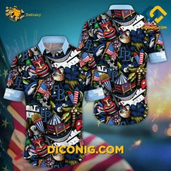 MLB Tampa Bay Rays Hawaiian Shirt Custom Americana Tiki