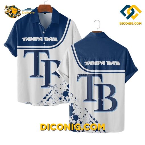 MLB Tampa Bay Rays Hawaiian Shirt Custom Bold Logo