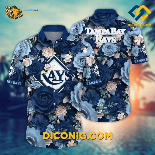MLB Tampa Bay Rays Hawaiian Shirt Custom Floral Frenzy