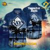 MLB Tampa Bay Rays Hawaiian Shirt Custom Iconic Palm Sunset