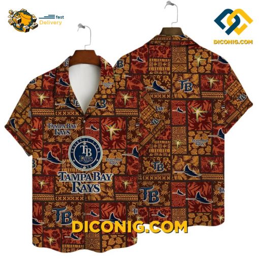 MLB Tampa Bay Rays Hawaiian Shirt Custom Island Sunset