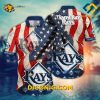 MLB Tampa Bay Rays Hawaiian Shirt Custom Midnight Garden