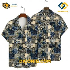 MLB Tampa Bay Rays Hawaiian Shirt Custom Patchwork Heritage