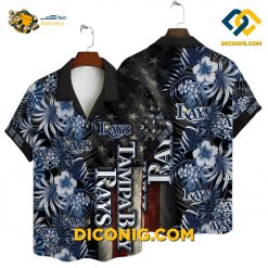 tampa bay rays hawaiian shirt stars stripes