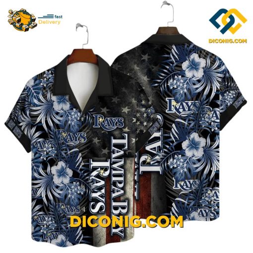 MLB Tampa Bay Rays Hawaiian Shirt Custom Stars & Stripes