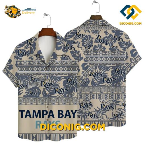 MLB Tampa Bay Rays Hawaiian Shirt Custom Tribal Pattern