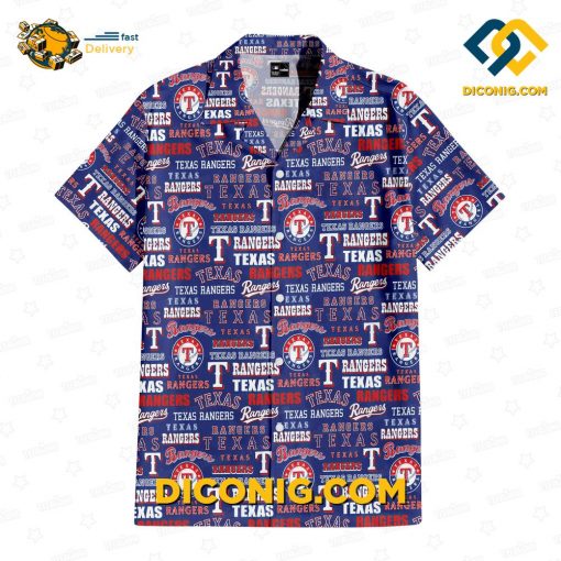 MLB Texas Rangers Hawaiian Shirt Custom Ballpark Adventure