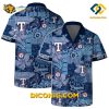 MLB Texas Rangers Hawaiian Shirt Custom Blue Mosaic