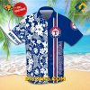 MLB Texas Rangers Hawaiian Shirt Custom Floral Stripe