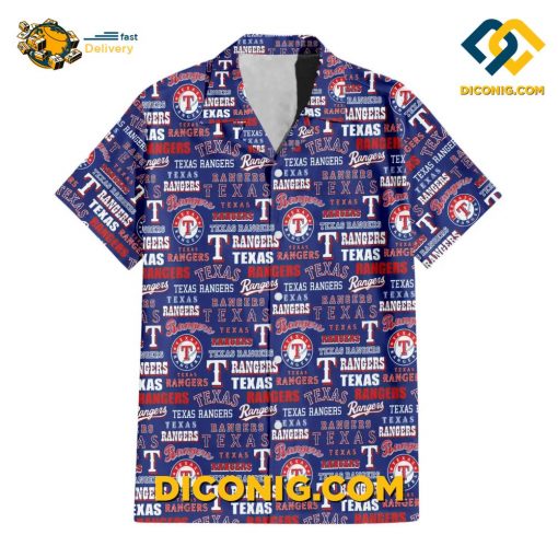 MLB Texas Rangers Hawaiian Shirt Custom Logo Frenzy