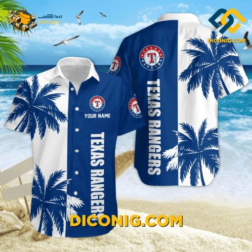 MLB Texas Rangers Hawaiian Shirt Custom Palm Coast