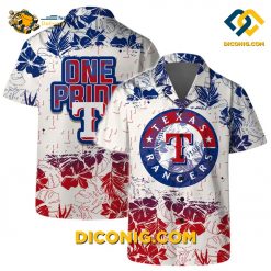texas rangers hawaiian shirt pride floral