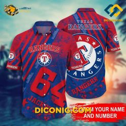 MLB Texas Rangers Hawaiian Shirt Custom Star