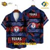 MLB Texas Rangers Hawaiian Shirt Custom Tiki Sunset