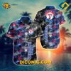 MLB Texas Rangers Hawaiian Shirt Custom Twilight Palm