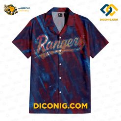 MLB Texas Rangers Hawaiian Shirt Custom Vintage