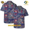 MLB Texas Rangers Hawaiian Shirt Custom Vintage Patchwork