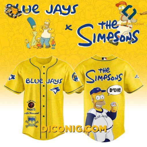 The Simpsons Toronto Blue Jays Exclusive Baseball Jersey