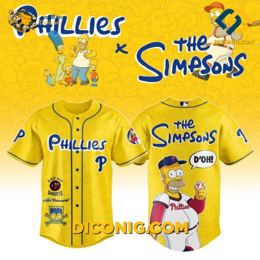 The Simpsons Phillies Exclusive Baseball Jersey