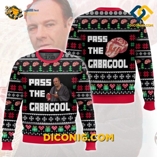 The Sopranos Pass The Gabagool Christmas Ugly Sweater