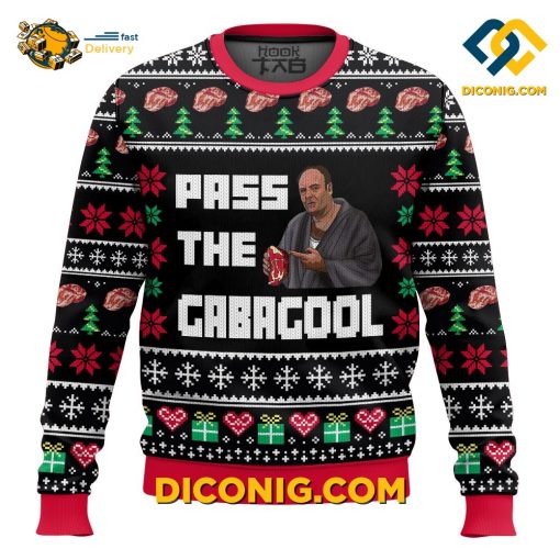 The Sopranos Pass The Gabagool Christmas Ugly Sweater